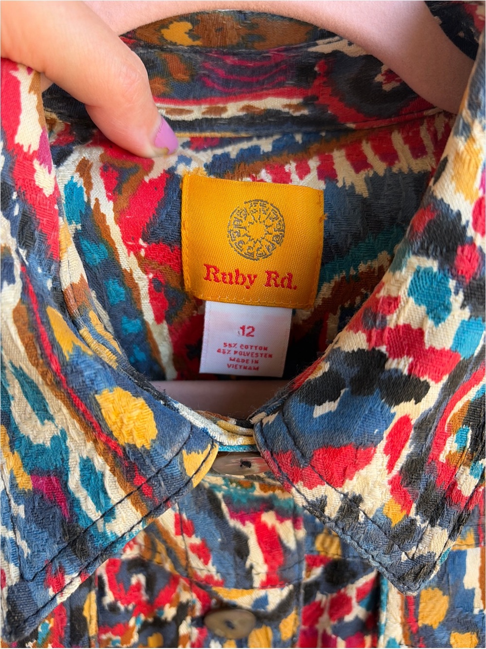 Ruby Rd Multicolor Paisley Tapestry Jacket 12 - Picture 4 of 4